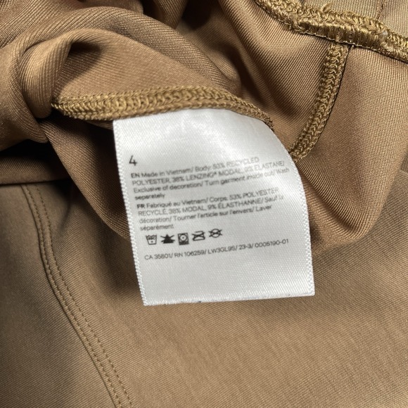 Lululemon Perfectly Oversized Cropped Crew *Softstreme Women 4 Bold Beige Soft - Picture 7 of 7